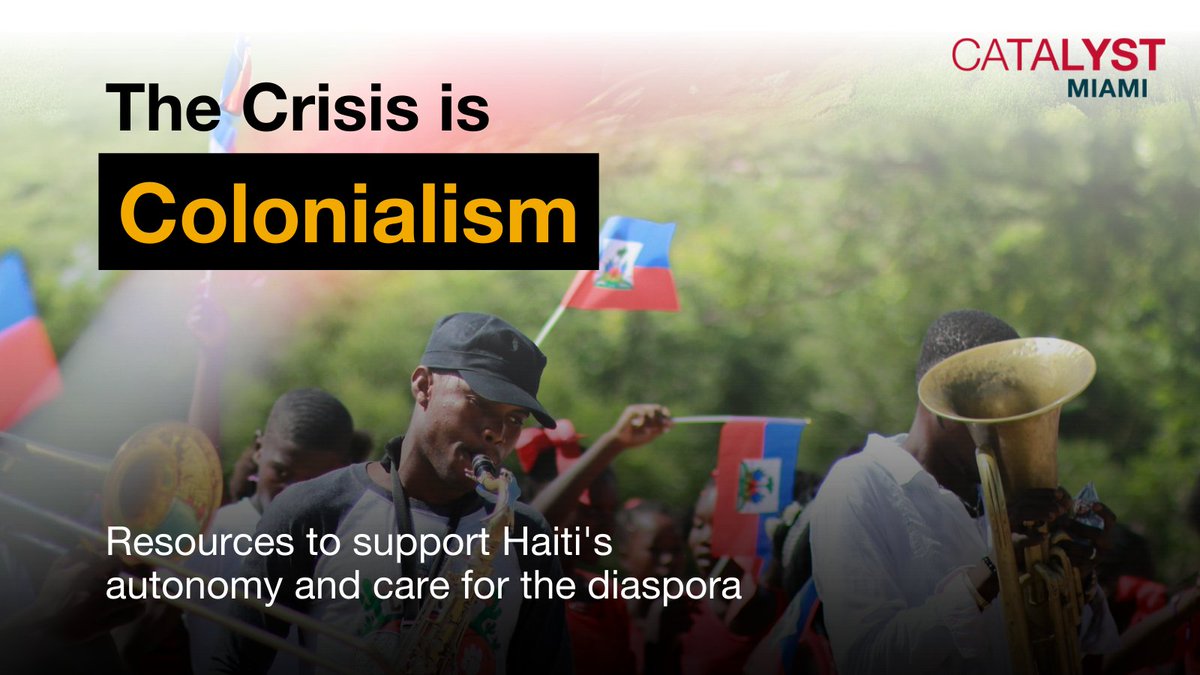 Our hearts are heavy as we witness the struggles faced by our neighbors in Haiti and Cuba. We stand in solidarity with them and their loved ones locally. With media bias and colorism largely shaping the narrative, it's worth taking the time to spotlight Haiti in particular. 1/