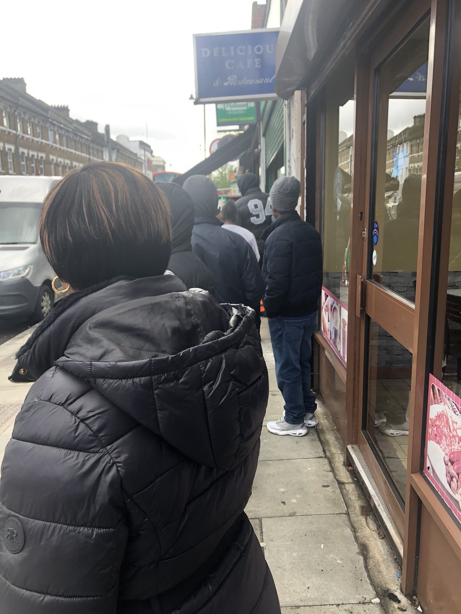 Home of the finest Jamaican rum cake. Queues outside Platinum Bakery in Norwood. Fingers crossed there will be some bun left for Easter 🤞🏿
