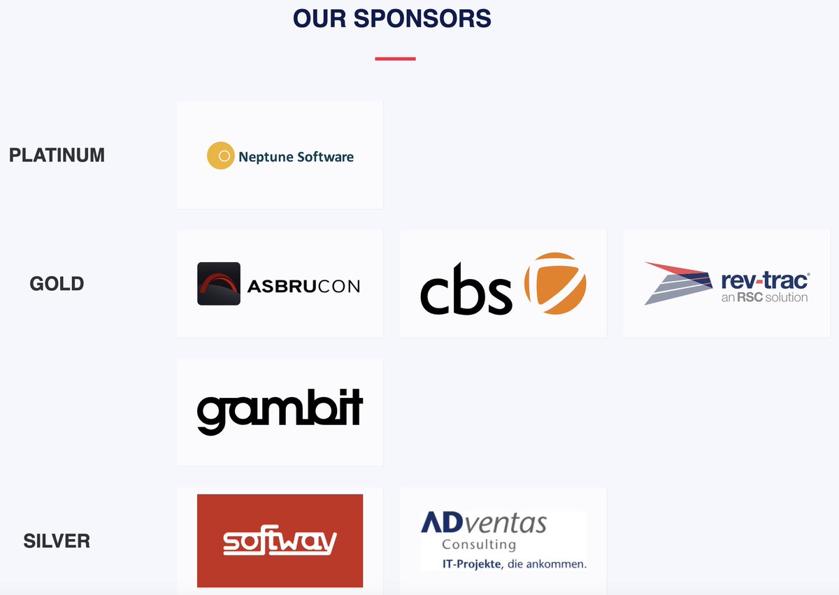 An dieser Stelle unser Dank an alle Sponsoren für die ABAPConf Europe 2024: Gold: asbrucon, cbs, @revtrac, gambit, Silber: @SoftwayAG, @peter_langner Und ganz besonders unserem Platinum Sponsor @NeptSoft