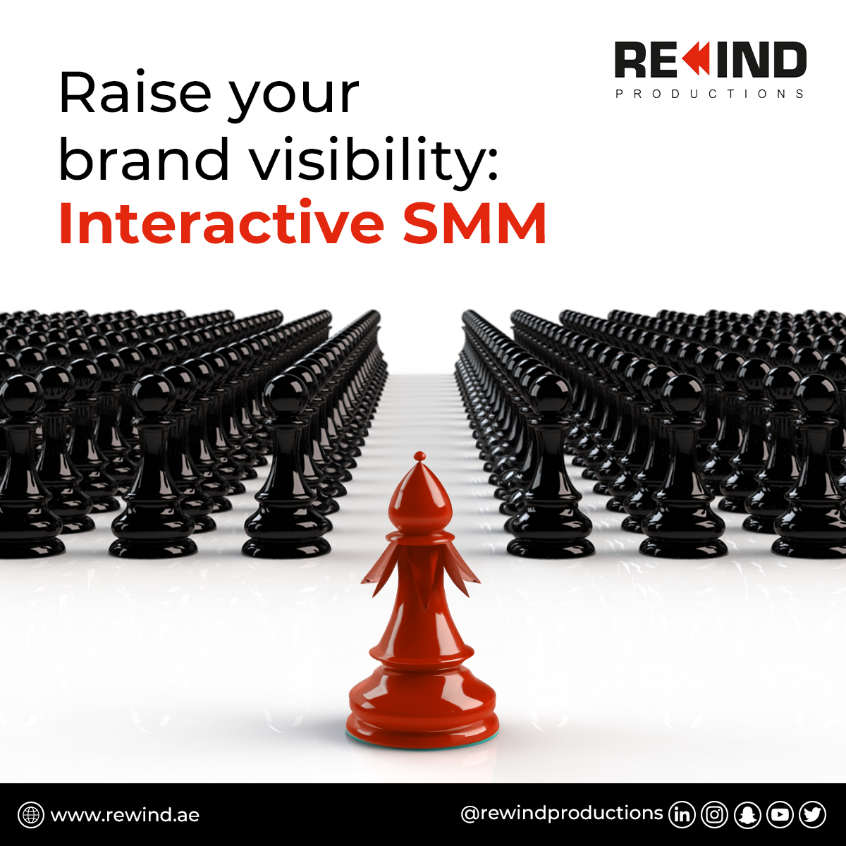 rewinduae's tweet image. Boost your brand&apos;s presence and engage your audience with Interactive Social Media Marketing! 🚀✨

📱 +971 524063000
📞 04 3208329
🌐 rewind.ae

#webhostingagency #ittechnicalsupport #websiteamc #smoservices #rewindproductions