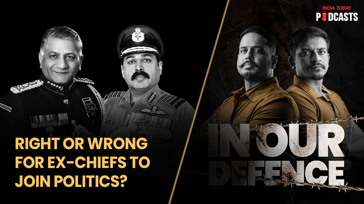 NEW PODCAST EPISODE 🚨 Soldier-netas! Another ex-Chief joins a political party -- okay or avoidable? We discuss in detail Air Chief Bhadauria, Gen VK, rules, questions & more. Ep 17 of ‘In Our Defence’ on all platforms: YT: bit.ly/43DFyug 🎙️: bit.ly/43G7ZYI