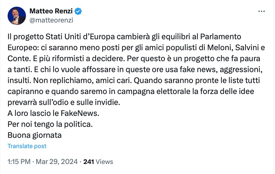 #Renzi
#StatiUnitiEuropa