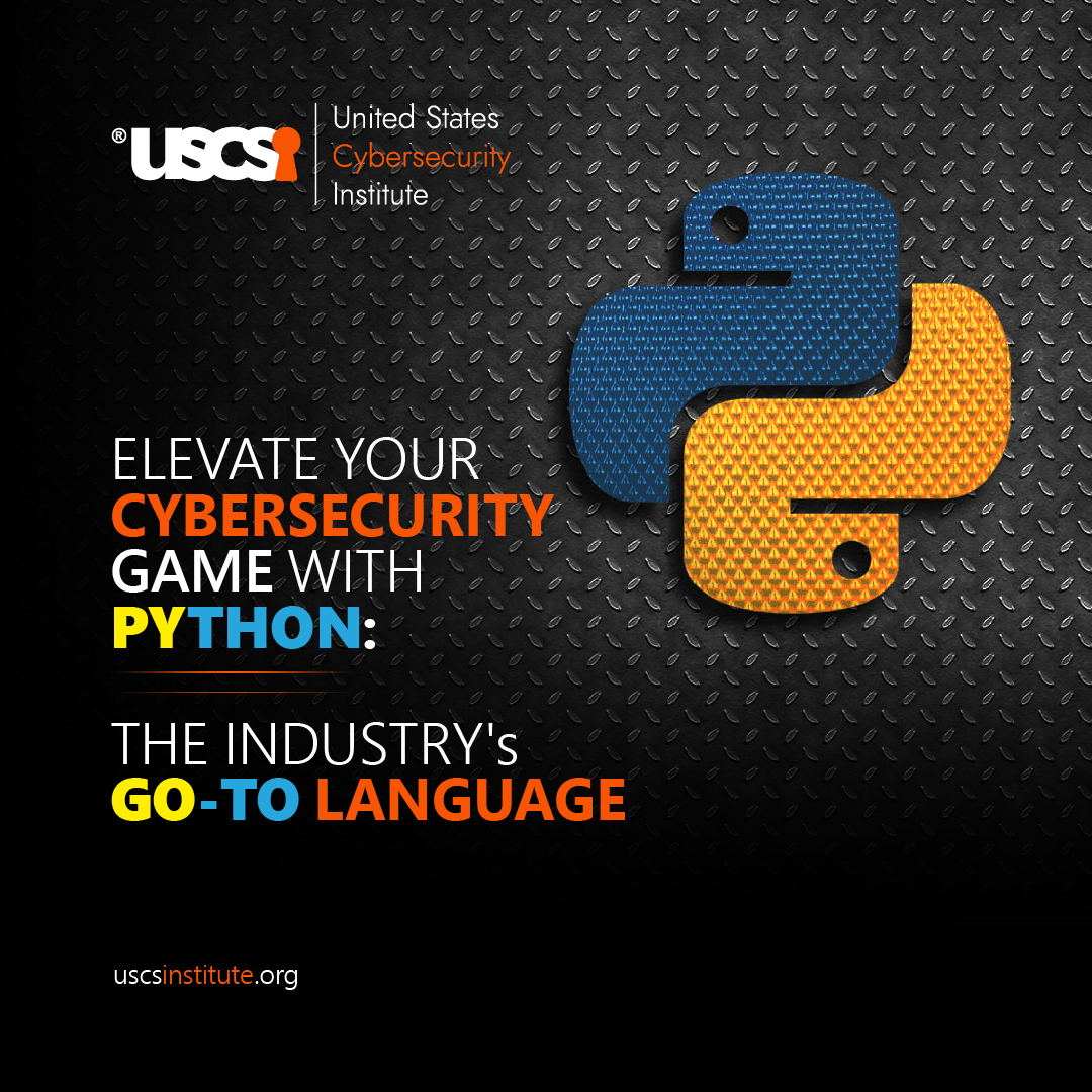 Discover why #Python has emerged as the go-to language for #cybersecurityprofessionals worldwide. Read more bit.ly/4aA2EEg

#USCSI #CybersecurityCareer #CybersecurityCareer #CyberThreats #SecurityScore #CyberDefense #data #dataprotection #CyberSecurity