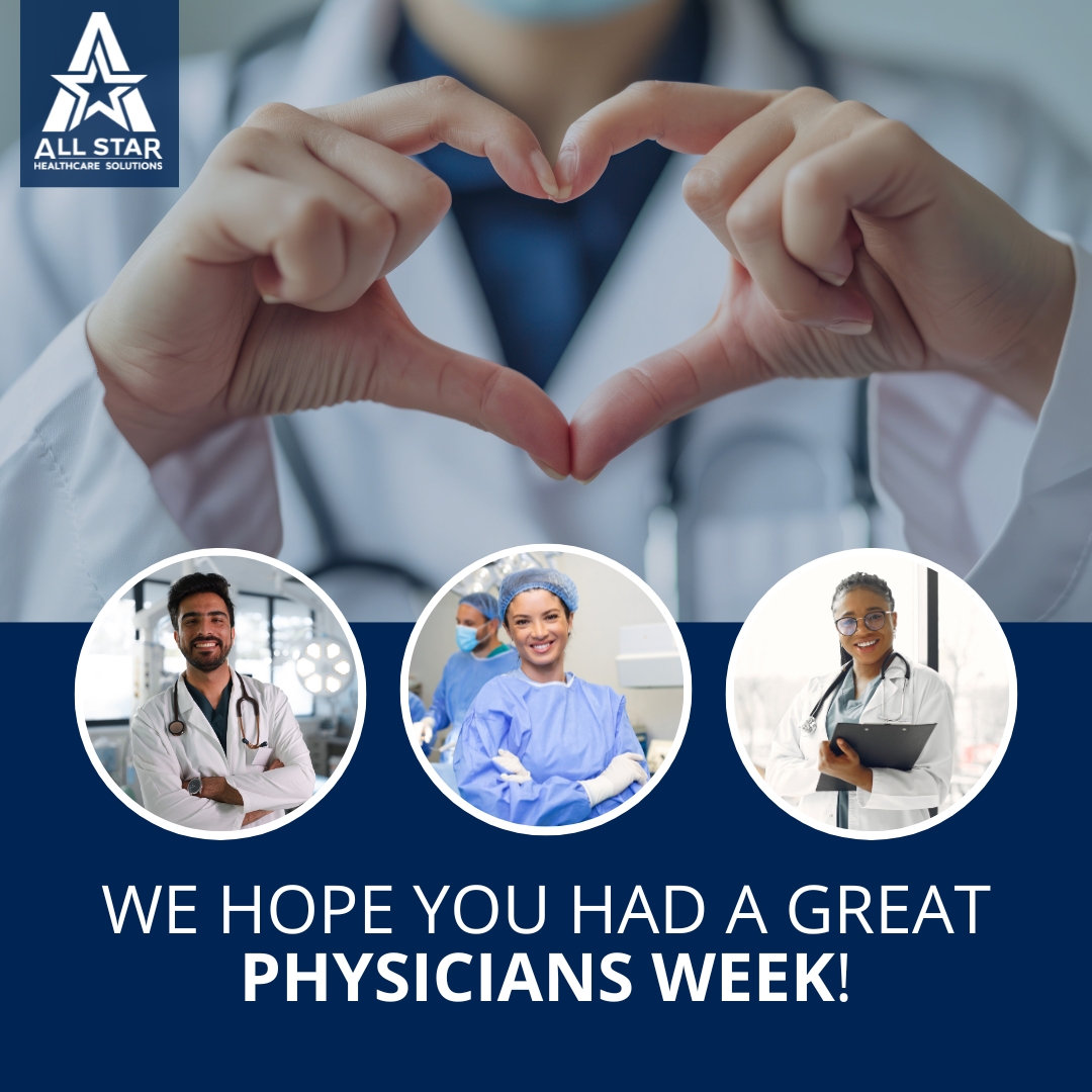 As National Physicians Week comes to a close, we want to express our gratitude to doctors across the country, once again! #NationalPhysiciansWeek #AbsoluteDedication #AllStarCares #GratitudeIsOurAttitude