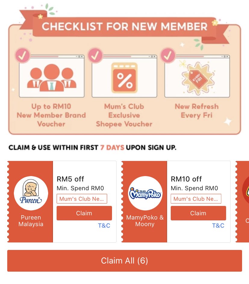 Mak mak yang selalu beli barang anak dkt Shopee, dah daftar Shopee Mum’s Club?

Banyak benefits best I tengok.
