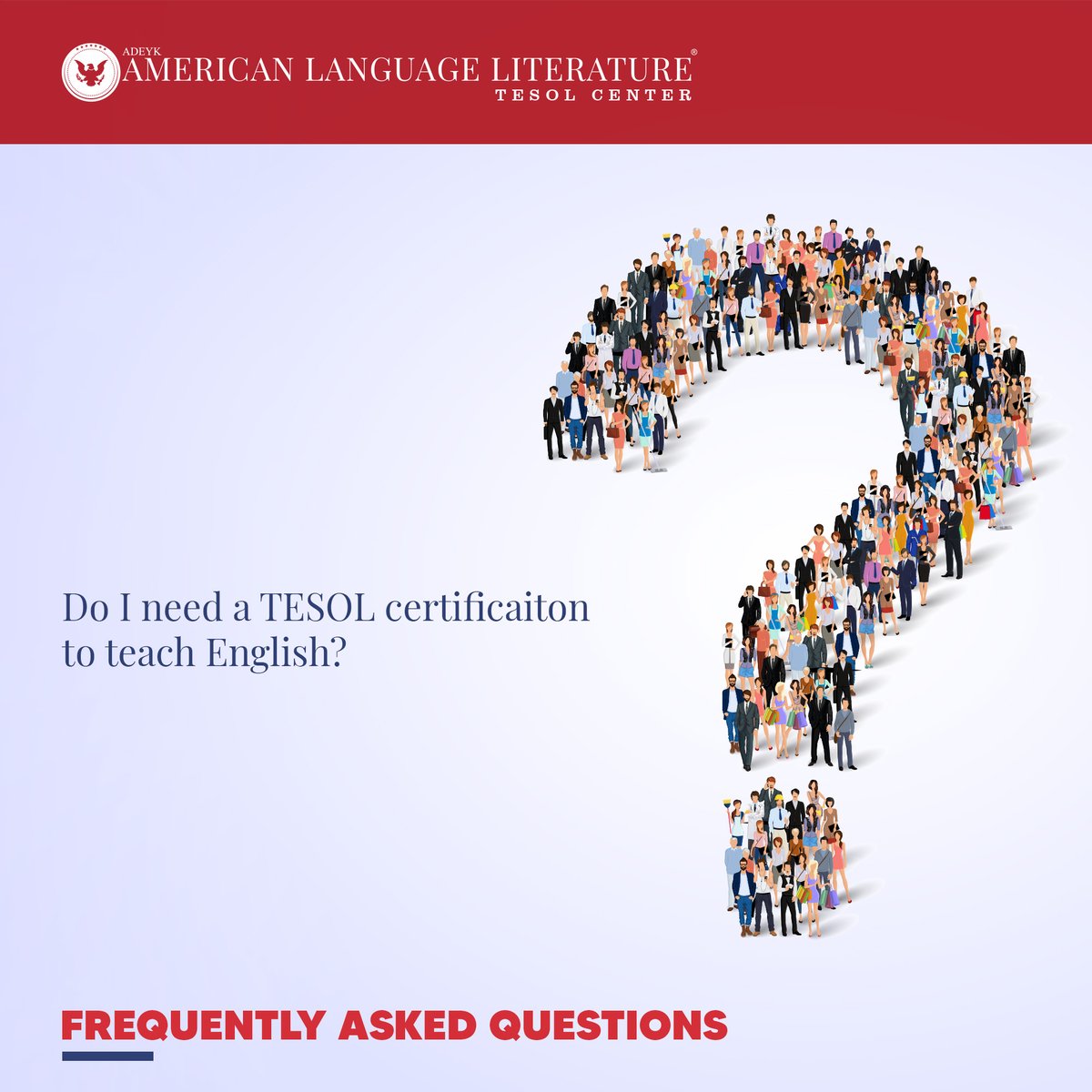 The simple answer is a big YES! Long gone are the days when it was possible to find work teaching internationally just because you’re fluent in English. 

#tesol #tesolsertifikası #tesolcertificate