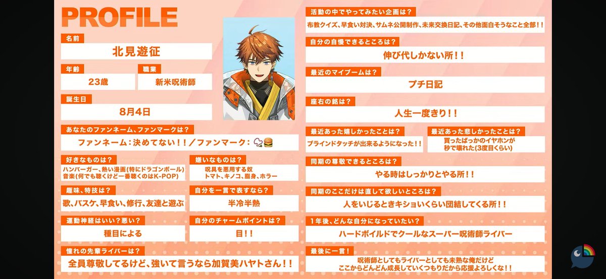 3SKMプロフィール #にじ新人面談