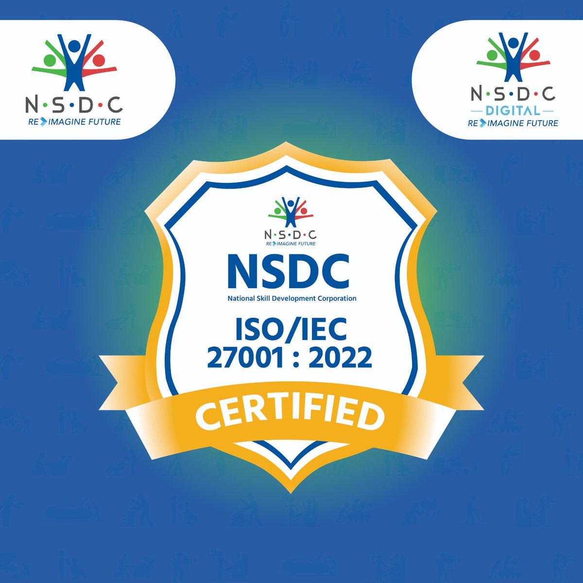NSDC achieves ISO/IEC 27001:2022 certification! 🏆 Our dedication to info security reaches new heights. Robust ISMS ensures seamless scalability for risk management and asset protection, reinforcing stakeholder trust. #InfoSecExcellence #NSDC #ISO27001Certified
