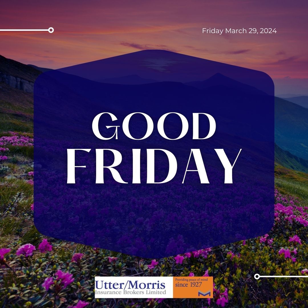 Have a blessed Good Friday! From your Utter Morris team! #goodfriday