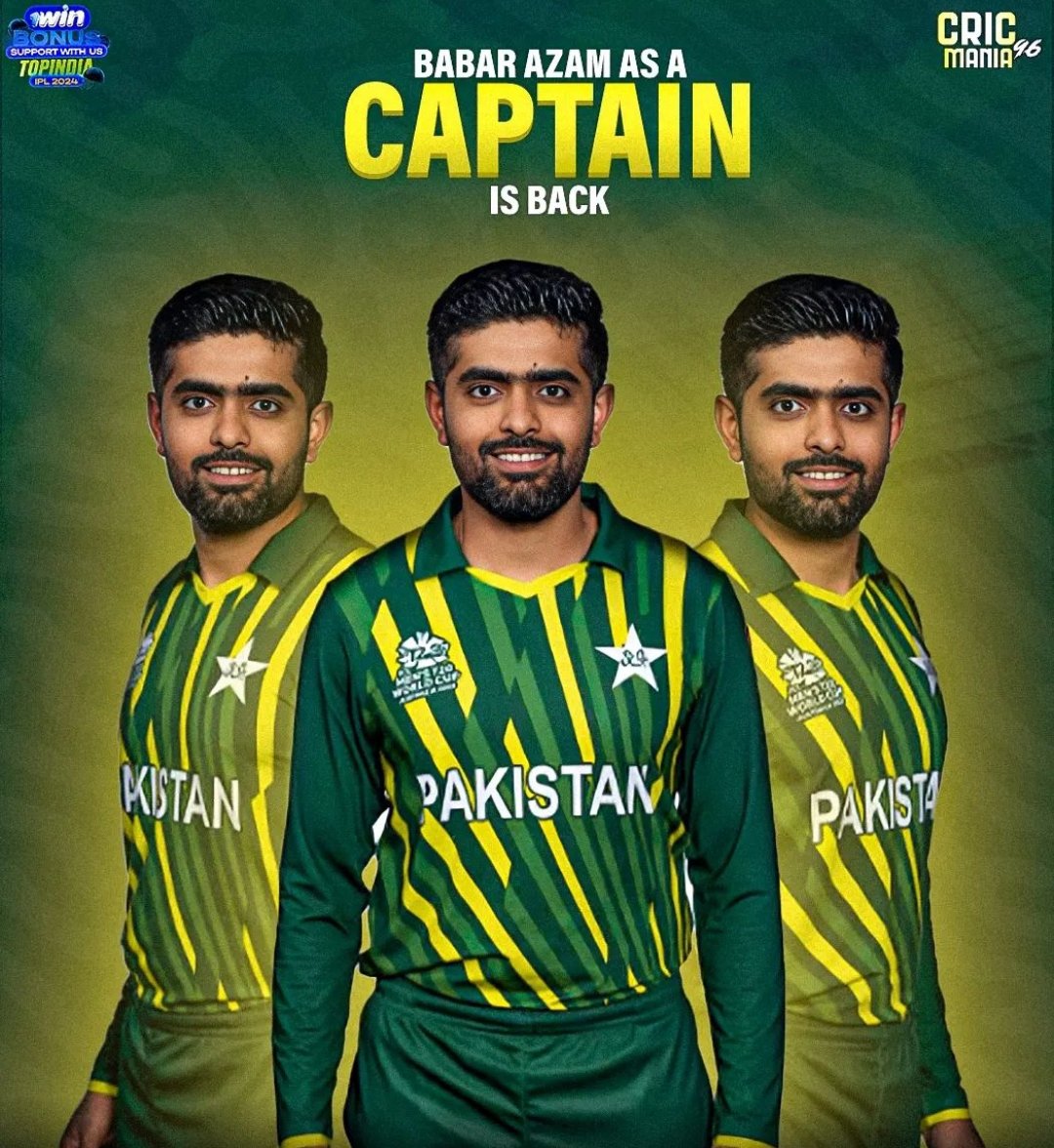 Rajput07Fani's tweet photo. The seat of captaincy followed Babar 🇵🇰🤯 https://t.co/zHxkQBXWGr