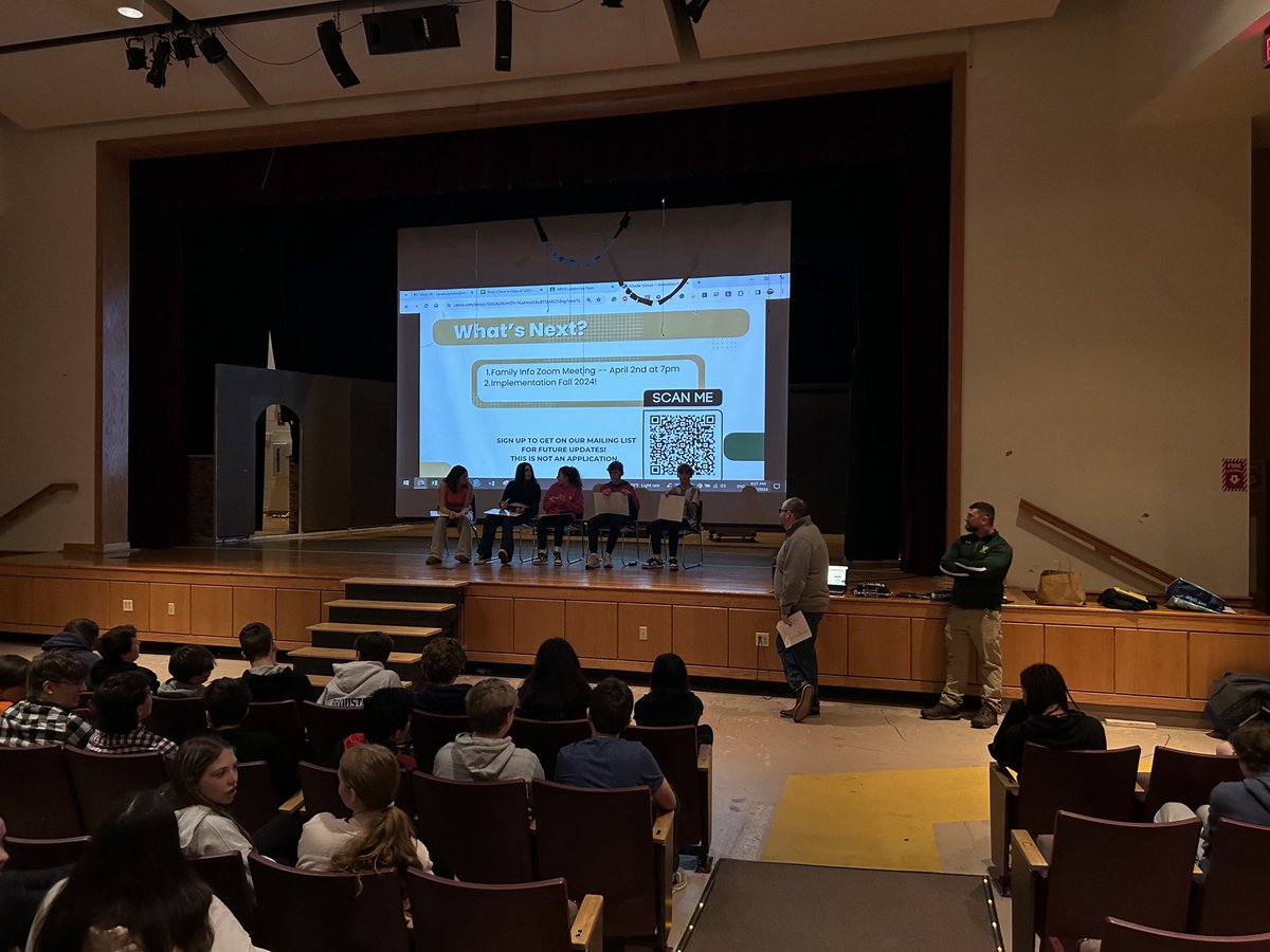 Mr A and Mr Leblanc doing some trivia after a cool presentation on the innovations pathway initiative at NRHS