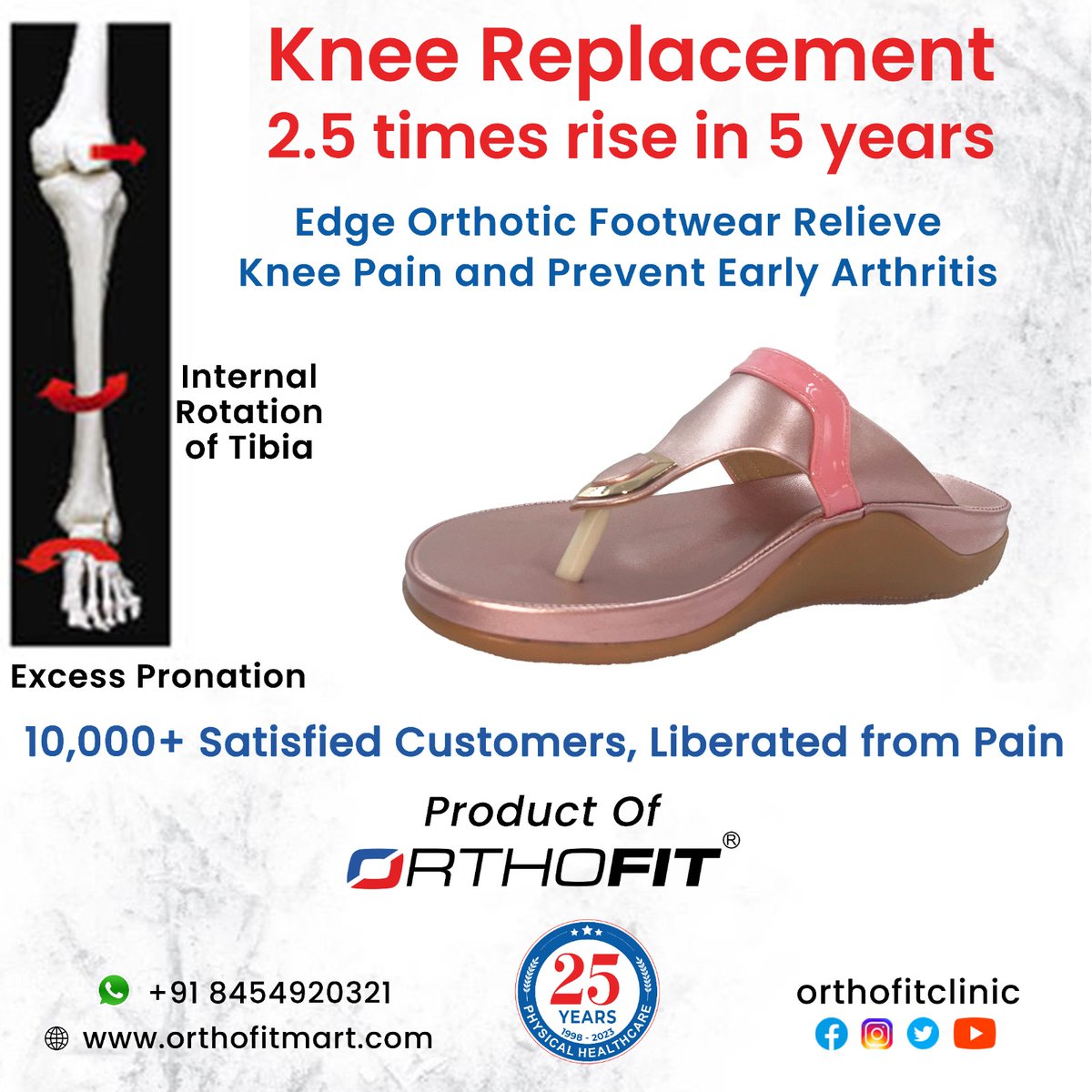 Knee Replacement on the Rise

orthofitmart.com

#orthofit #orthofitmart #footclinic #kneepain #kneereplacement #arthritis #osteoarthritis #edgefootwear #orthoticfootwear #footwearforkneepain
#edge
#correctivefootwear