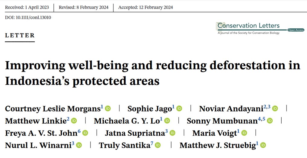 To find out more see @ConLetters, free to access conbio.onlinelibrary.wiley.com/doi/epdf/10.11… Big thanks to @FreyaStJohn, @jatnasupriatna, @noonathome @Sonnymumbunan & other coauthors! @DICE_Kent @rcccui @defaunation