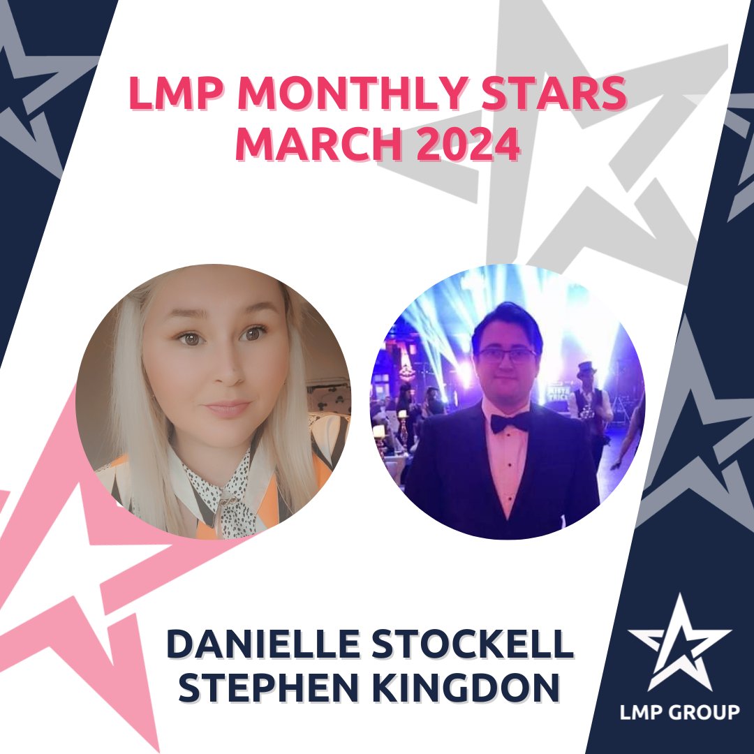 Congratulations to the #LMPmonthlystars Danielle and Stephen for demonstrating all the LMP values through their amazing work!️