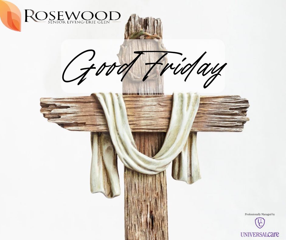 Wishing you a day of reflection and renewal as you observe this solemn Good Friday. 🕊️
#erieglen #rosewood #leamington #seniorliving #retirementliving #universalcare #goodfriday2024