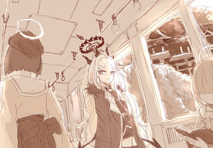 「holding train interior」 illustration images(Latest)