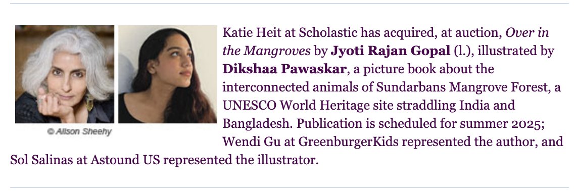 So, so thrilled to share this exciting news of my next book illustrated by the amazingly talented Dikshaa Pawaskar. Thank you @katieheit, the wonderful peeps at @Scholastic for your uplifting messages that truly made my day & my agent @WendiLuluGu for championing this story.