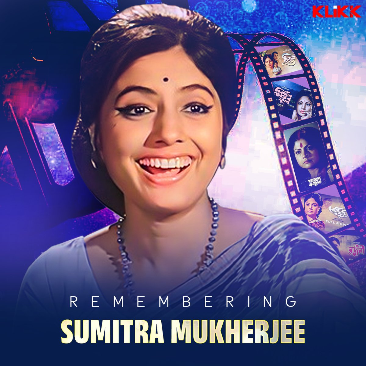 Remembering the timeless grace and talent of actress Sumitra Mukherjee on her birth anniversary. 💐🙏🏻 #Klikk