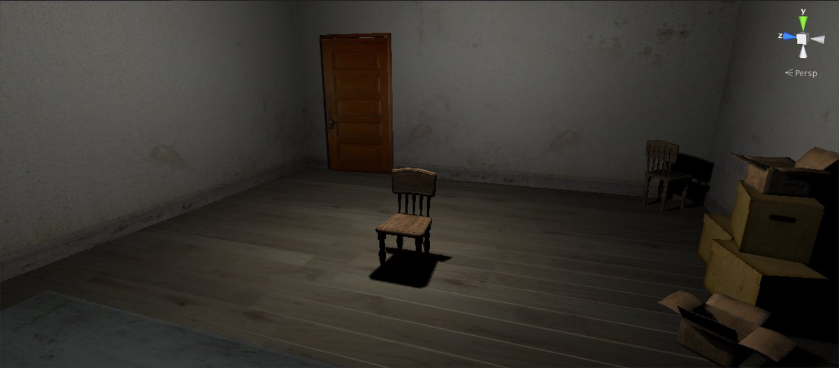 10 years to the week that @ryanbousfield embarked on the first demo of 'A Chair in a Room' for @MetaQuestVR (Oculus) DK1. These screenshots were taken just after the lighting was added and the mood was set!