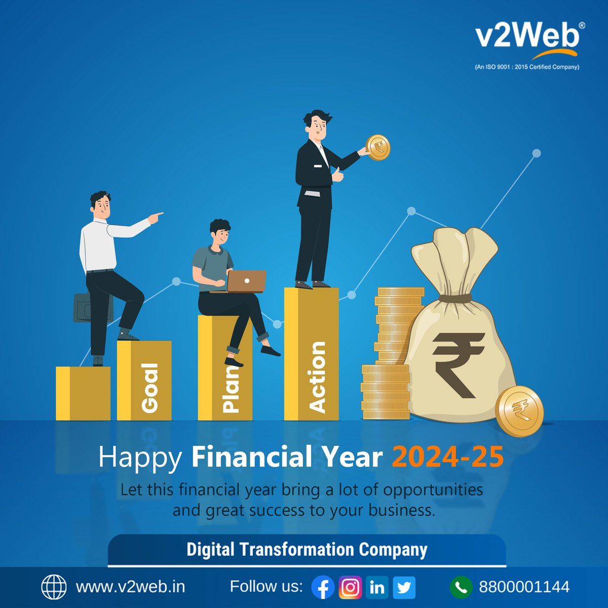 May this financial year bring you more success and boundless achievements. Happy Financial Year 2024
.
.
#HappyFinancialYear #Financial #FinancialYear #V2web #DigitalTransformation #FinancialYear2024