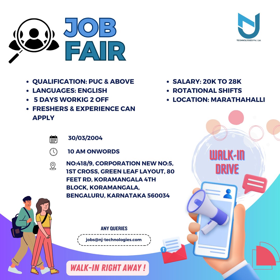 njtechofficial's tweet photo. ๐ข Calling All Job Seekers! ๐๐ผ
#NJOpportunity #Telesales #whatswrongwithindia #globivahiring #kadubesnahalli #onemonthinternship #WorkFromHome #rcbvscsk #VirtualWellness #JoinUs #MilestoneCelebration #NJFamily #TeamWorkMakesTheDreamWork #Gratitude #KKRvsSRH #RCBvsKKR https://t.co/Lno76ABzOT