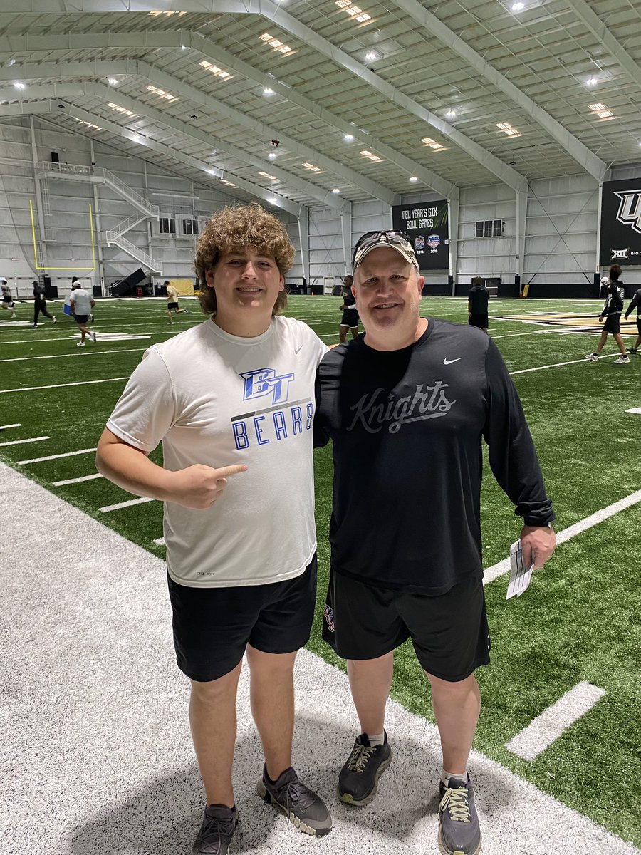 I had a great time at UCF yesterday thank you @CoachHand for your time and advice. @MFCJ13 @RDean9954