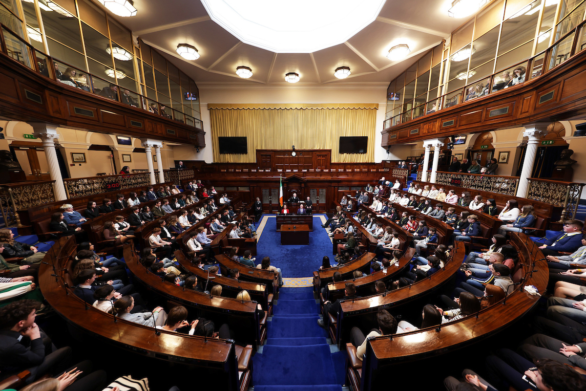 #DáilnanÓg 2024 saw 160+ participants from the 31 Comhairle na nÓg - local youth councils - debating issues on Mental Health in the Dáil Chamber this week, which was mandated by over 3,000 young people around the country. #SeeForYourself 📸- bit.ly/4ctyZ1k