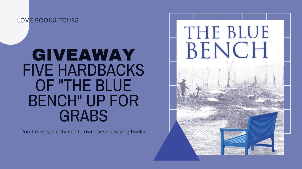 UK #Giveaway We have five beautiful hardbacks of The Blue Bench up for grabs. To enter: #Follow @marriner_p @Lovebookstours #Tag bookish friends in the comments #Retweet this post Ends 30th April at midnight. UK Only #win #freebie #books #readers #bookcommunity