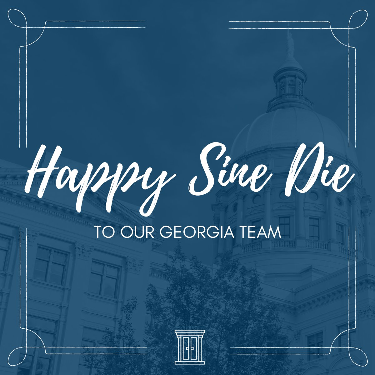 Celebrating #SineDie in Georgia today – congratulations to our Atlanta team on a successful 2024 Legislative Session!