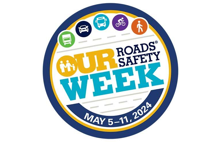 SafetyHealthMag's tweet photo. FMCSA’s "Our Roads, Our Safety Week" is set for May 5-11. Created to raise awareness of how the driving public can safely share the road with large trucks and buses, this year’s event will extend its outreach to pedestrians and bicyclists.https://t.co/1mx1kNLaZZ https://t.co/9V0dAn5nvB