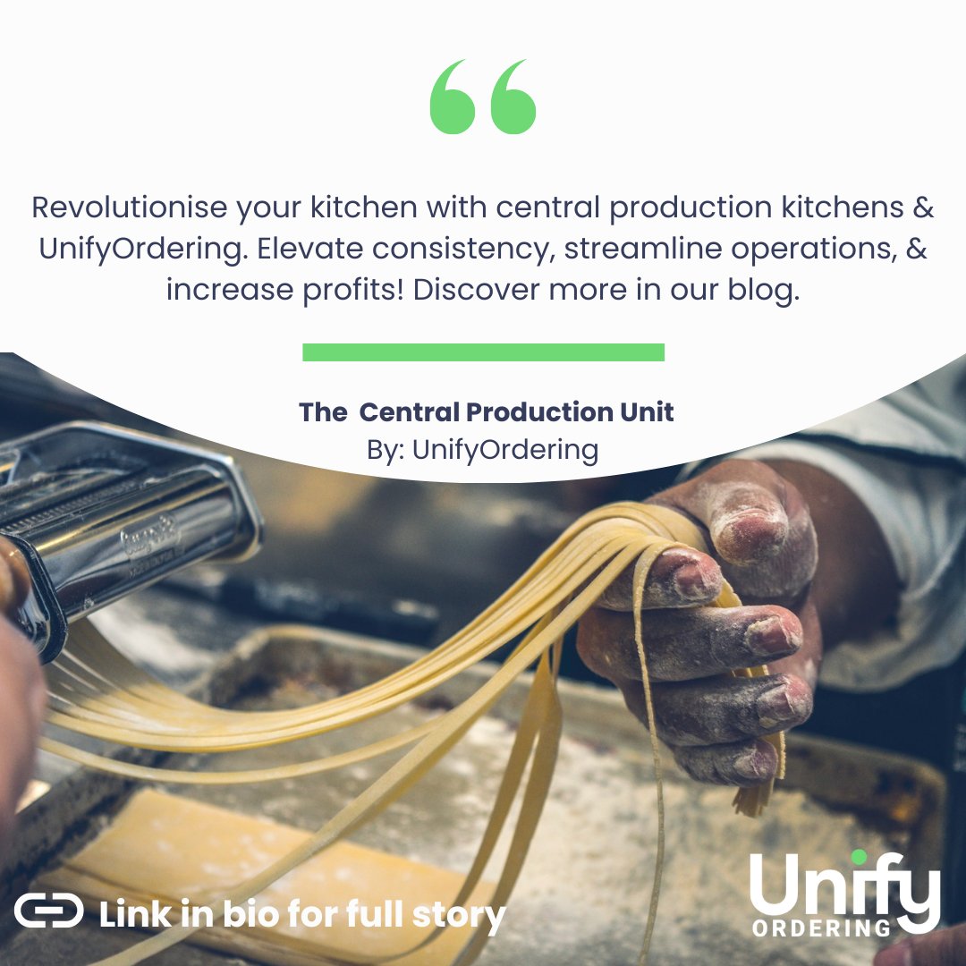 Let’s explore into what CPU’s are, their benefits for businesses, and how UnifyOrdering can amplify their effectiveness 📈
Hit the link in our bio to read our newest blog post 👀 
#kitcheninnovation #unifyordering #centralproductionkitchen
#cheflife #restauranttech #franchise📊