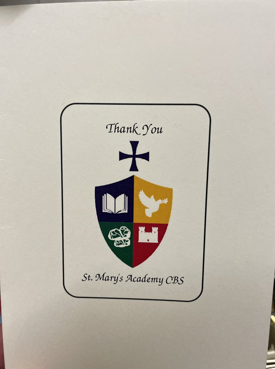 Edd_Cahill's tweet image. Delighted to have supported this @cbscarlow fundraiser and really appreciated the thank you card. #cbsfamily