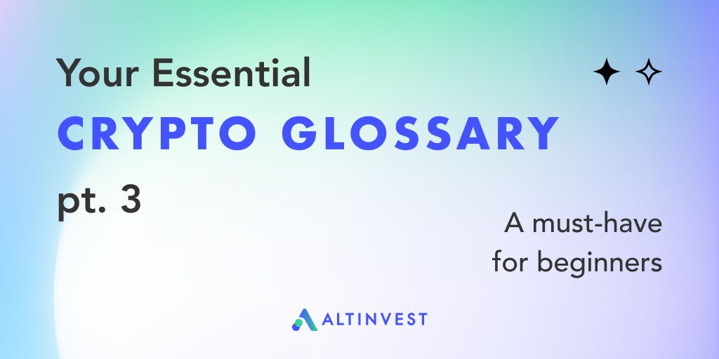 Dive into the world of cryptocurrency with the 'Your Essential Crypto Glossary' series 🚀 From gas to Satoshi, empower yourself with the language of digital finance! 💡 #ALTINVEST #BitfinexLendingBot #Web3Explained #CryptoExplained #Blockchain101 
(1/7)