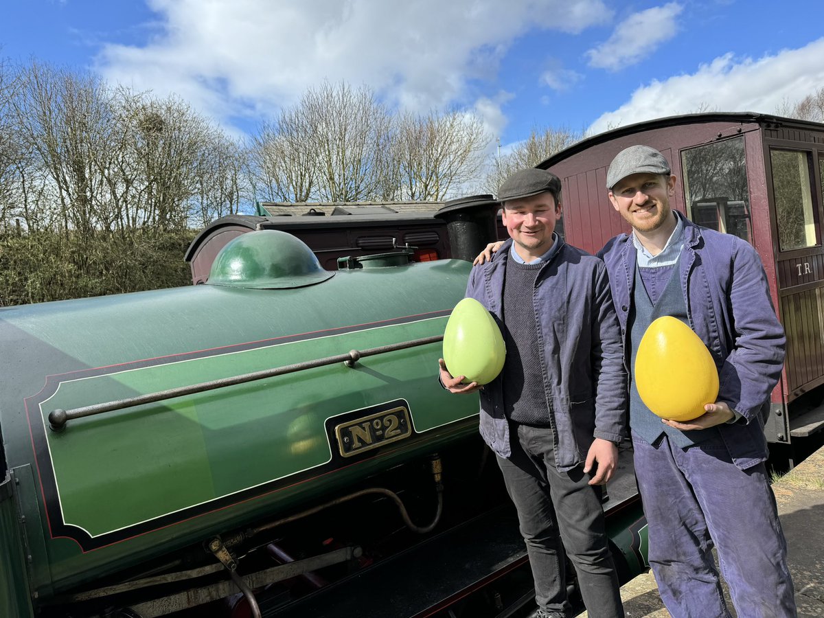 Antony and David No2’s crew are having a “cracking” time today… don’t forget the Eggstravganzer continues until 1st April with arts and crafts, Easter egg hunts and more! Book your tickets now and save 10% tanfield.vticket.co.uk/product.php/45…