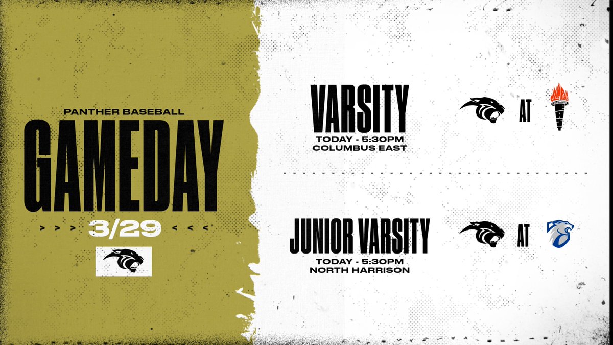 GAMEDAY! ⚾️ Both Varsity &amp; JV are in action tonight! Varsity @ Columbus East &amp; JV @ North Harrison. Both with a 5:30 start time!