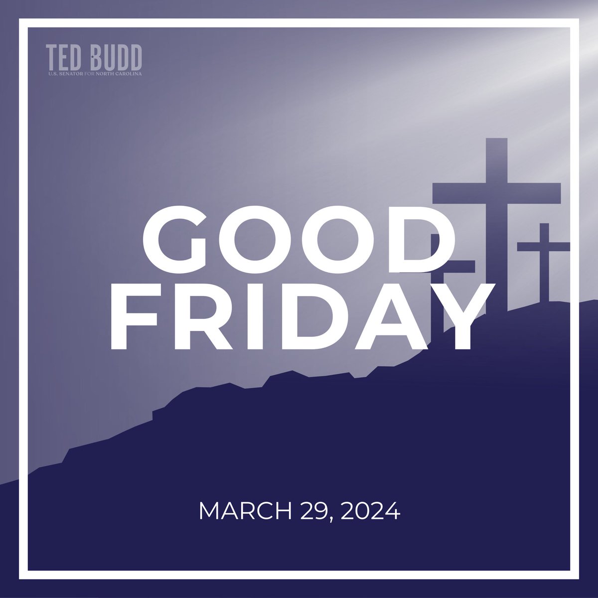 “For God so loved the world that He gave his only begotten Son.' — John 3:16 Amy Kate and I wish everyone a Blessed #GoodFriday.