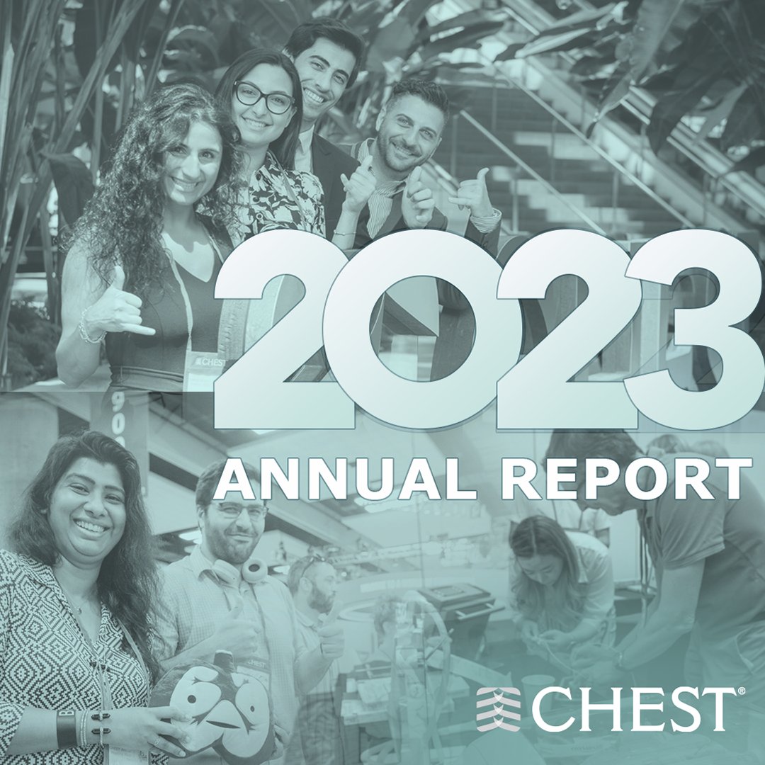 In 2023, CHEST focused on improving patient care & closing gaps in health care, while bringing the latest in chest medicine for #CHEST2023. Join us in taking a look back at the accomplishments of the previous year with the CHEST Annual Report 2023: hubs.ly/Q02r4ZZ-0