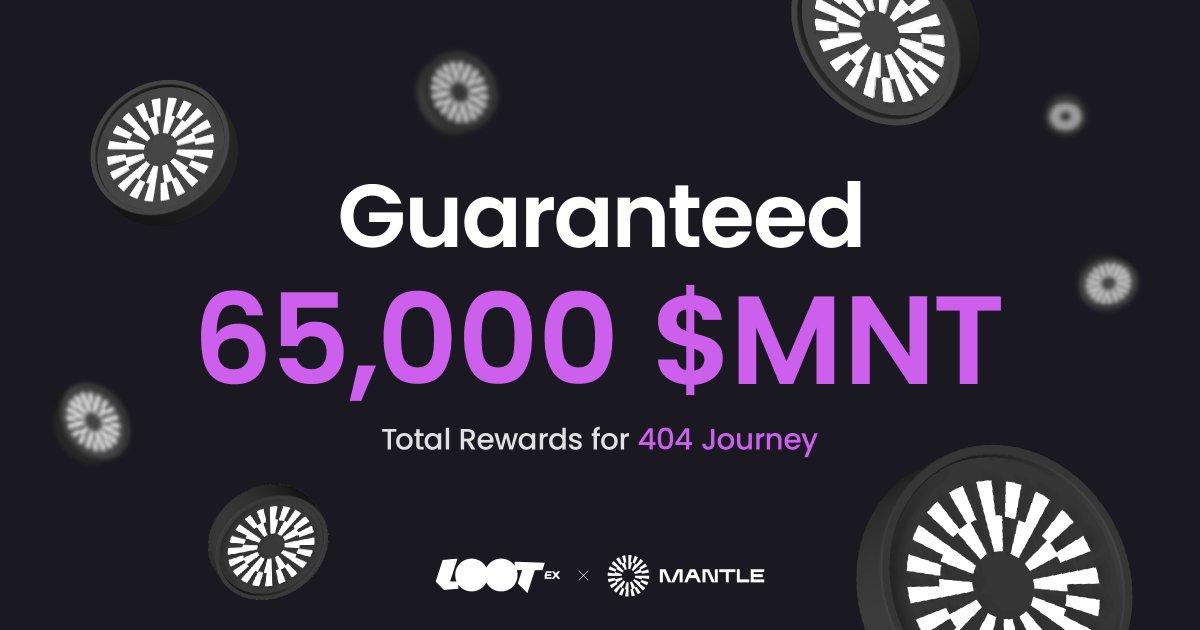 【 404 Journey - Prize Pool Announcement 】 The highly anticipated Chapter 3 is about to go live! We've prepared a 65,000 $MNT prize pool (≈ 65,000 $USD) for all players who actively participate in the event. How to Join the Prize Pool? ⬇️ • Join a Team via the 404 Journey…