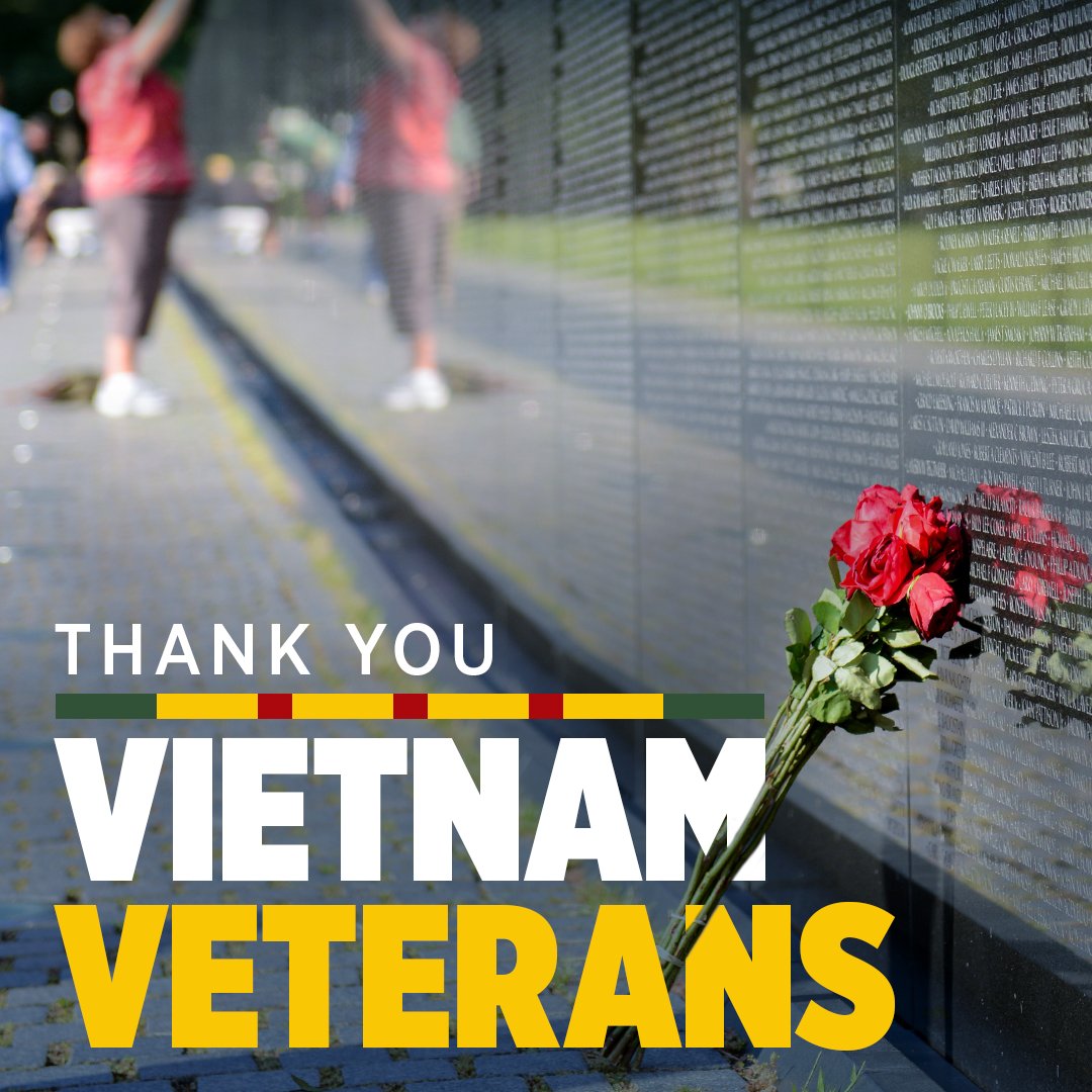 Today, we pay tribute to those who served in the Vietnam War, and we’re grateful for organizations like @VVMF that help preserve the names and stories of these military veterans. By recognizing their challenges and triumphs, we can honor their sacrifices. #VietnamVeteransDay