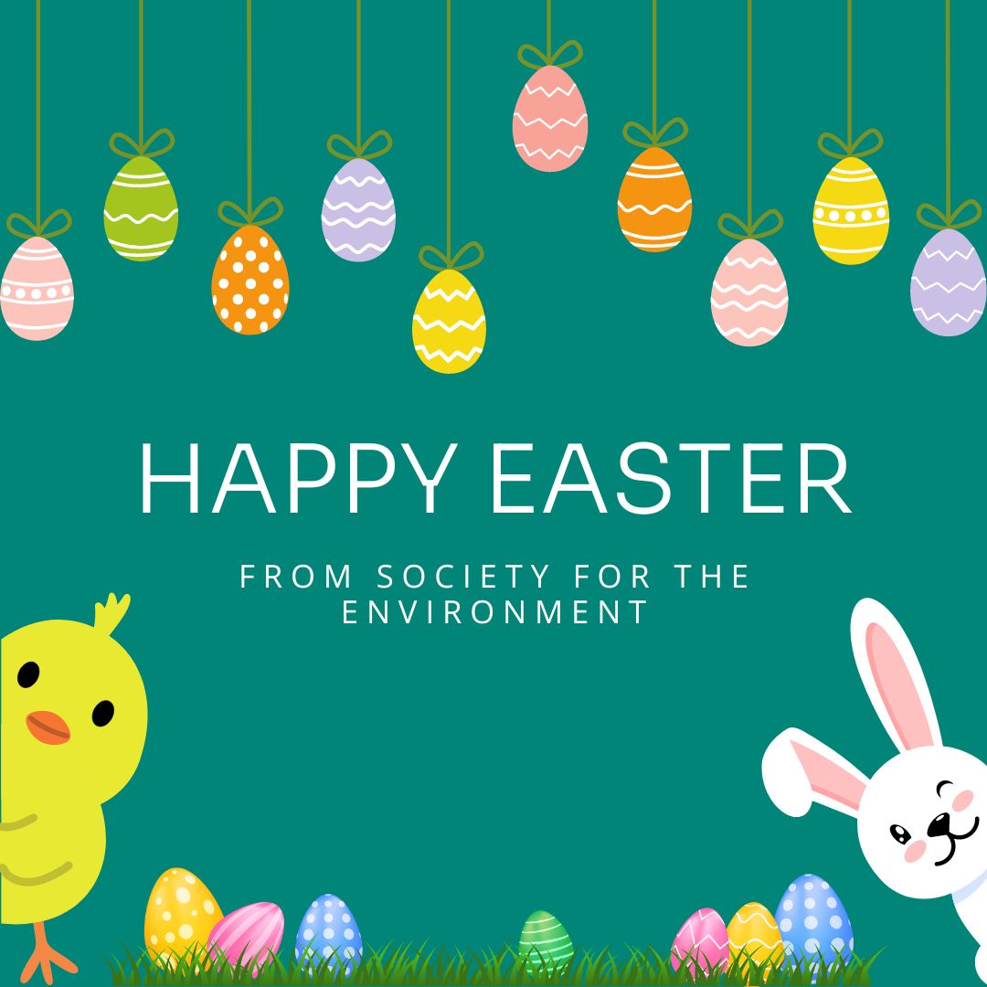 🐰🌷🥚 From us all here at Society for the Environment, we wish everyone a joyful Easter weekend filled with lots and lots of chocolate eggs! Happy Easter! 🐰🌷🥚