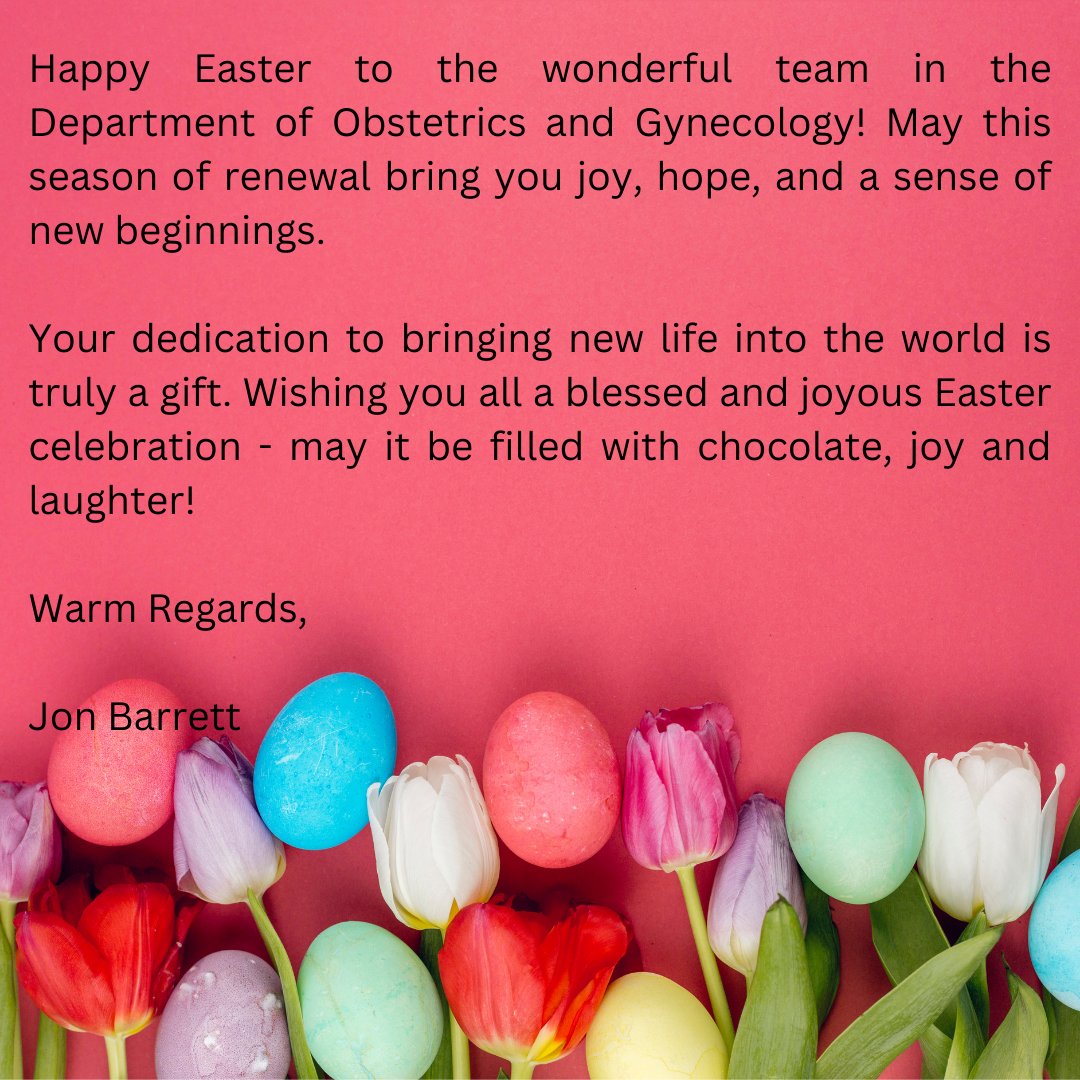 Wishing you a wonderful Easter filled with fun, laughter, and lots of chocolate eggs!