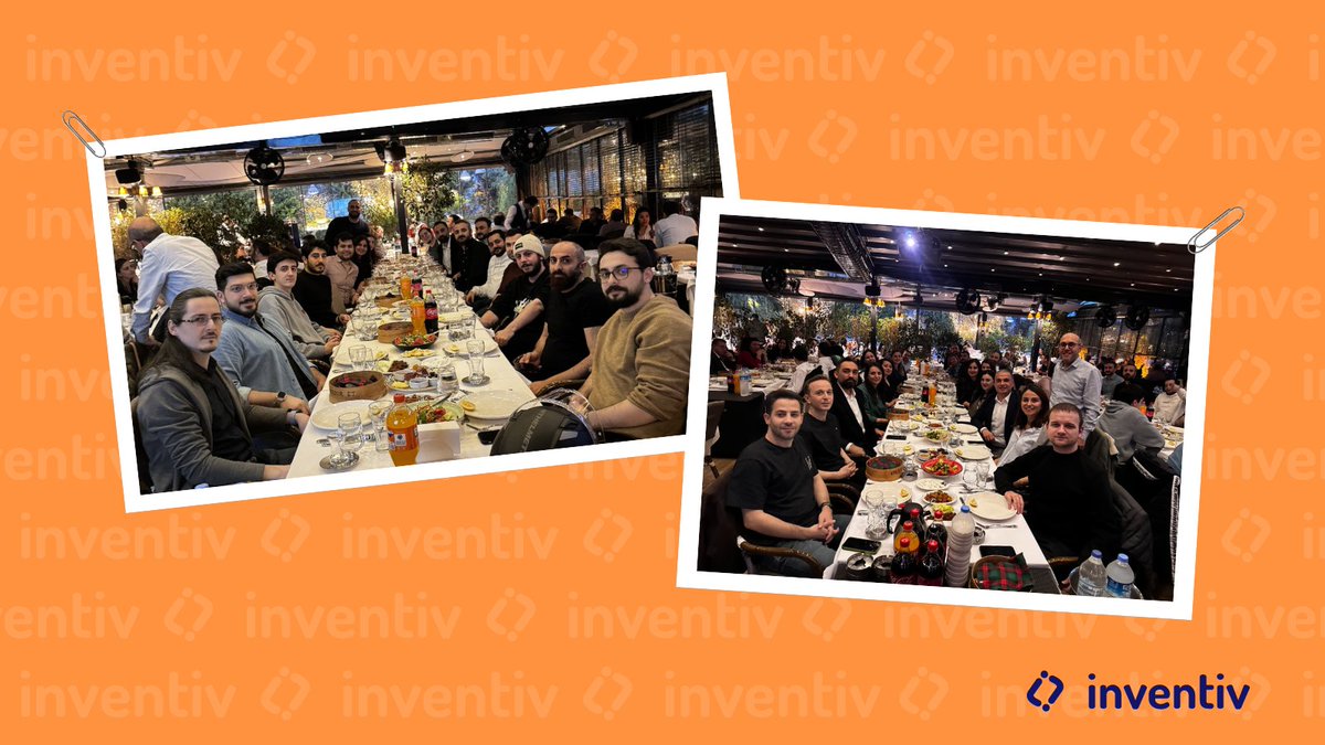 🌟 Dün akşam, inventiv ailesi olarak bir araya gelip keyifli bir iftar yemeği yedik! 🍽️🌙 Birlikte geçirdiğimiz bu anı unutulmaz kılan herkese teşekkürler!  #inventiv #İftar