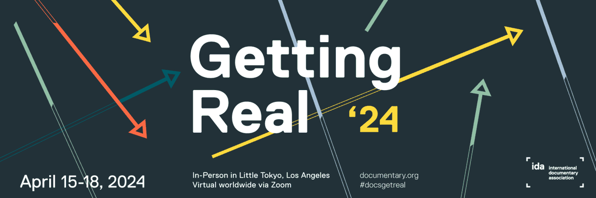 Join @IDAorg’s biennial documentary conference, Getting Real, April 15-18 in LA or virtually from anywhere in the world! Celebrate a decade of the largest peer-to-peer gathering of its kind in North America. See the program & register by April 9. documentary.org/gettingreal24/…