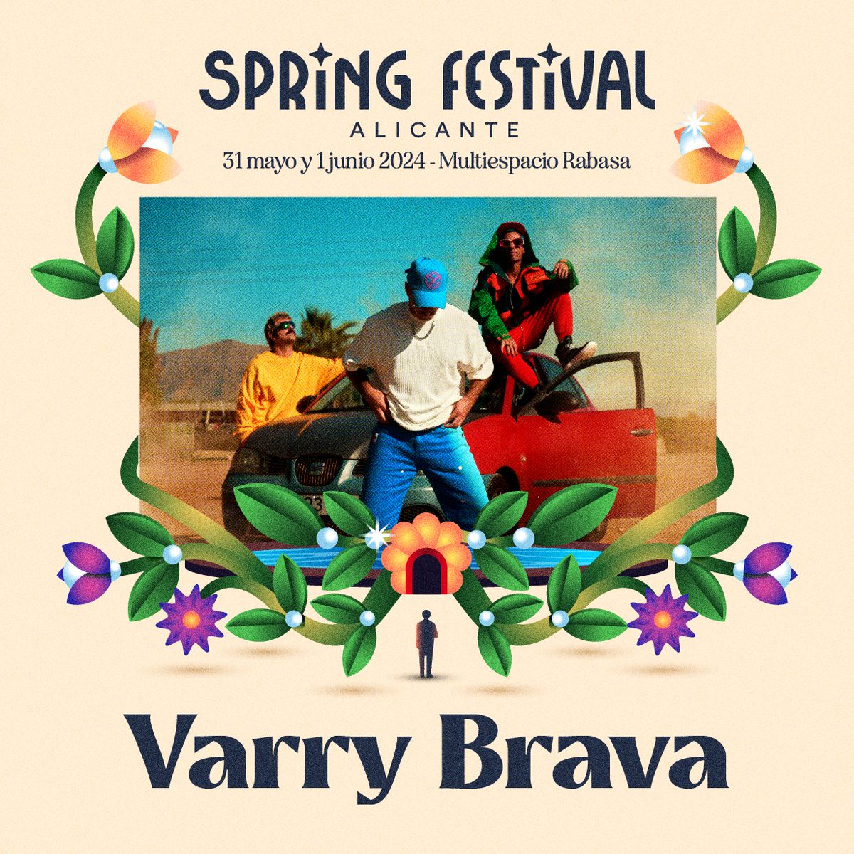 Empezar #SpringFestival2024 con @Mando_Diao, @Dorian_Oficial, @ivanferreiro, @varrybrava, @AmatriaSoy, @cariniopop, @siloe_music, Neoverbeneo, Miss Deep'In, Papotefuegote y una última sorpresa⚡ ➡️ Abonos y entradas de día generales en bit.ly/Entradas_Sprin…