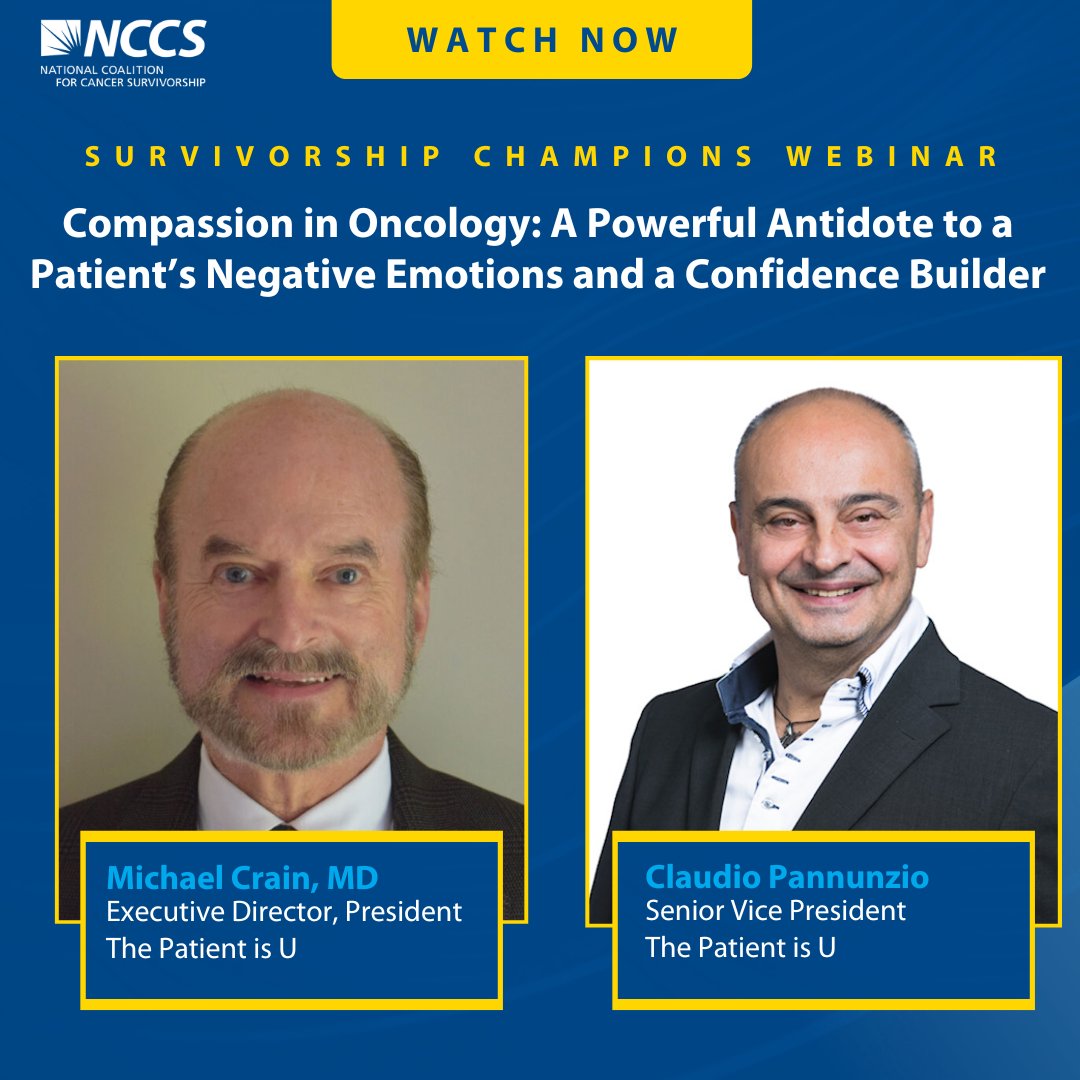 Did you miss the 'Compassion in Oncology: A Powerful Antidote to a Patient’s Negative Emotions' webinar? Don't worry. You can still learn about the importance of compassion in quality cancer care. Watch the recording now: canceradvocacy.org/webinar-compas…