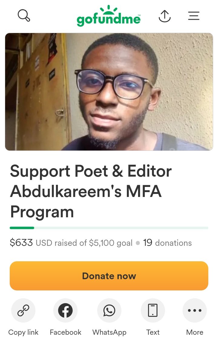 I'm grateful to everyone who has either shared, donated or mentioned it to someone else. I deeply appreciate it. I'm currently on $633 out of the $5100 goal. I'd appreciate your donations and sharing. Thank you. 🤲 I'm grateful to the community for the help so far.