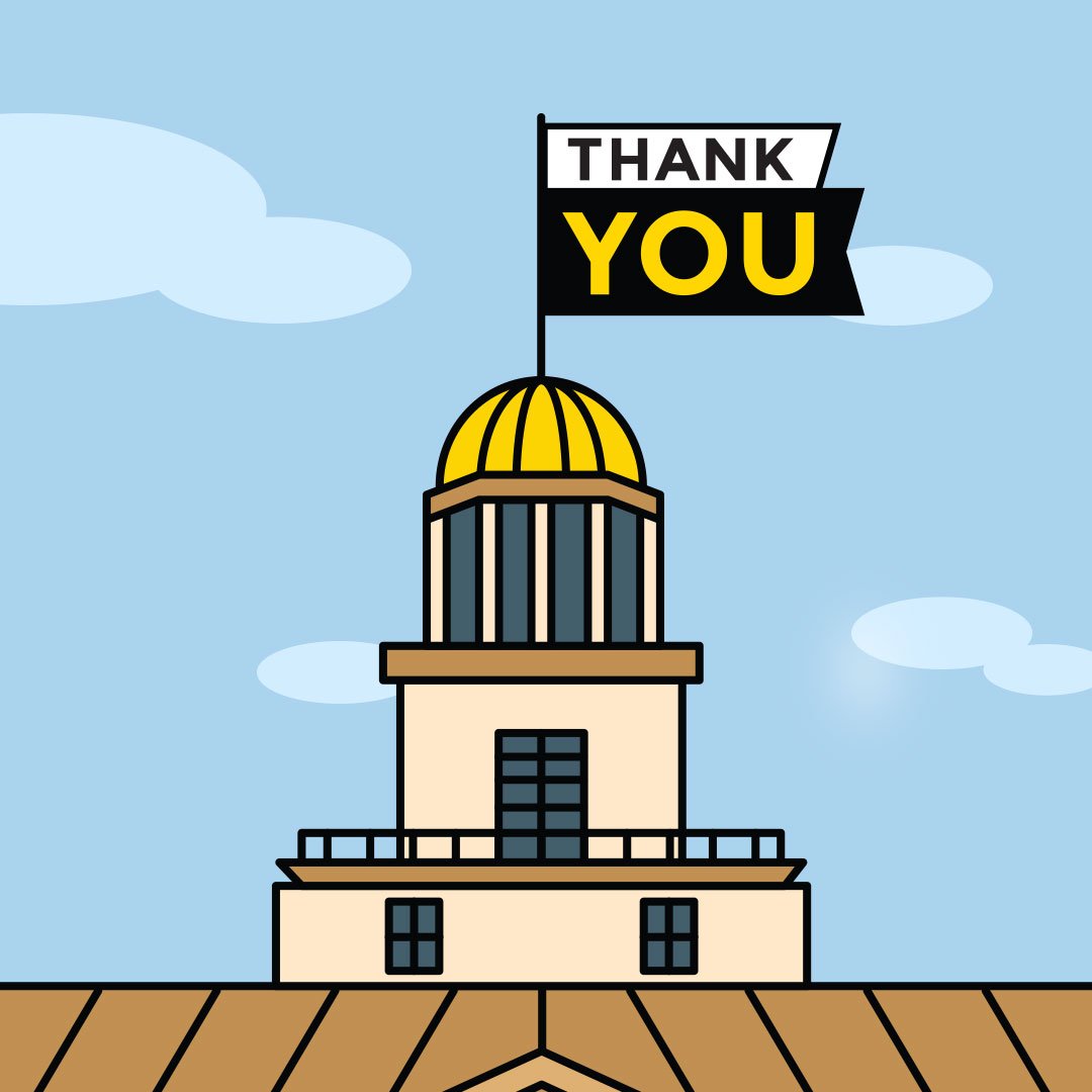 Thank you for making a difference and giving back on One Day for Iowa! 💛🖤 #1DayForIowa