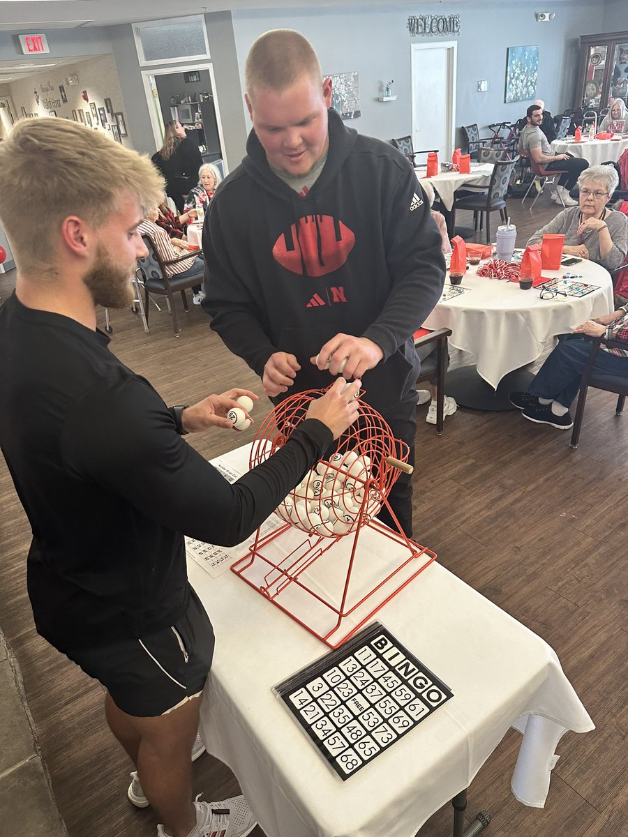 Nebraska Football (@huskerfootball) on Twitter photo πππ§π«ππ£π ππ‘π‘ π€π ππππ§ππ¨π π
Grateful for the opportunity to play bingo with community members of Marquis Place this week π
#GBR x <a href="/SonidaSenior/">Sonida Senior Living</a> πππ§π«ππ£π ππ‘π‘ π€π ππππ§ππ¨π π
Grateful for the opportunity to play bingo with community members of Marquis Place this week π
#GBR x <a href="/SonidaSenior/">Sonida Senior Living</a>