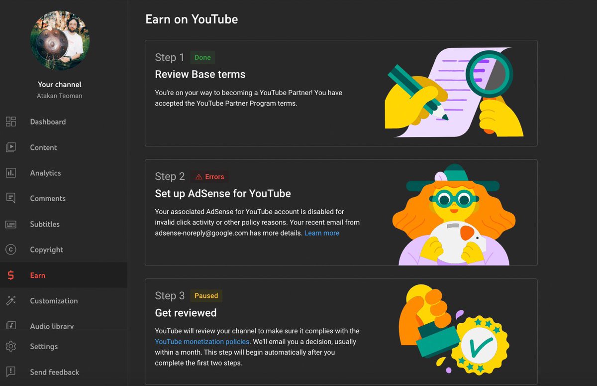 Hi <a href="/TeamYouTube/">TeamYouTube</a> Recently, a pro company agreed to manage my growing YouTube. They want to link their AdSense, but it's tied to my closed email. Could you unlink it and let them connect theirs? Thanks! youtube.com/@atakanteomanm…