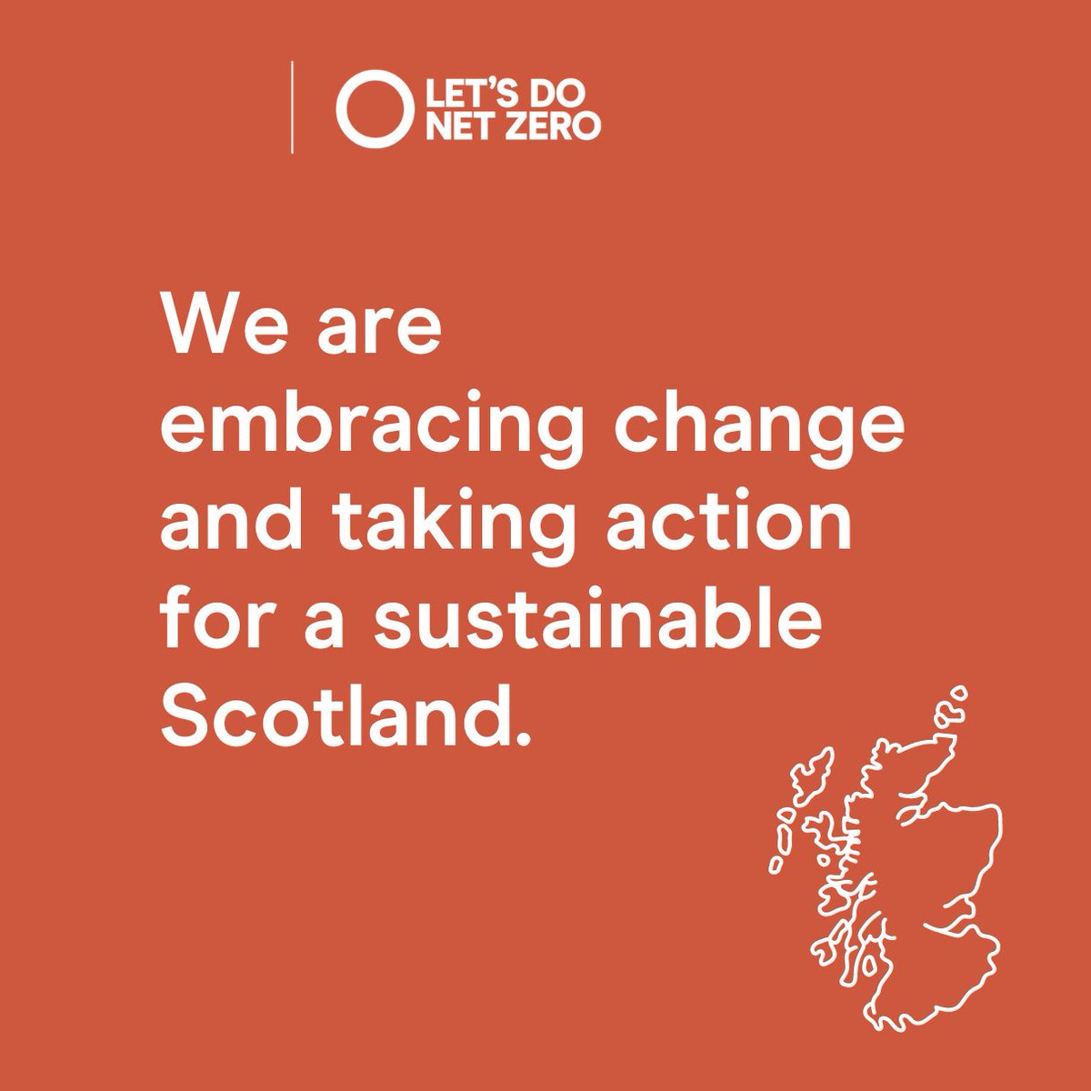 Every change counts towards our net zero future. Join us in embracing change and taking action for a sustainable Scotland. #LetsDoNetZero.